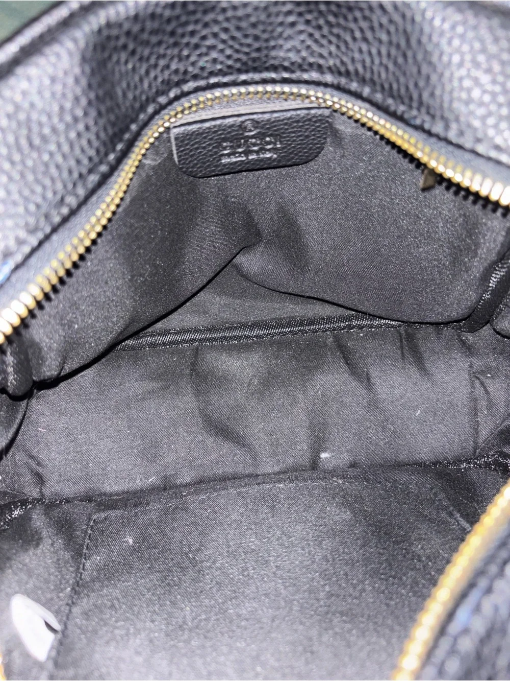 Black Pebbled Small Soho Disco Bag Leather Crossbody Bag